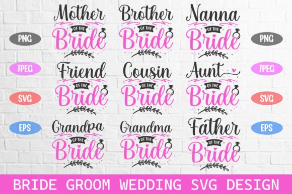Family of the Groom Wedding Svg Design