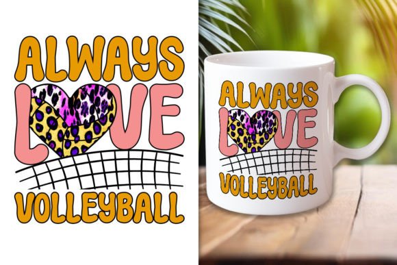 Love Volleyball Valentine's Day Design