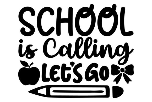 School is Calling Svg PNG