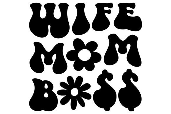 Wife Mom Boss Svg PNG Review